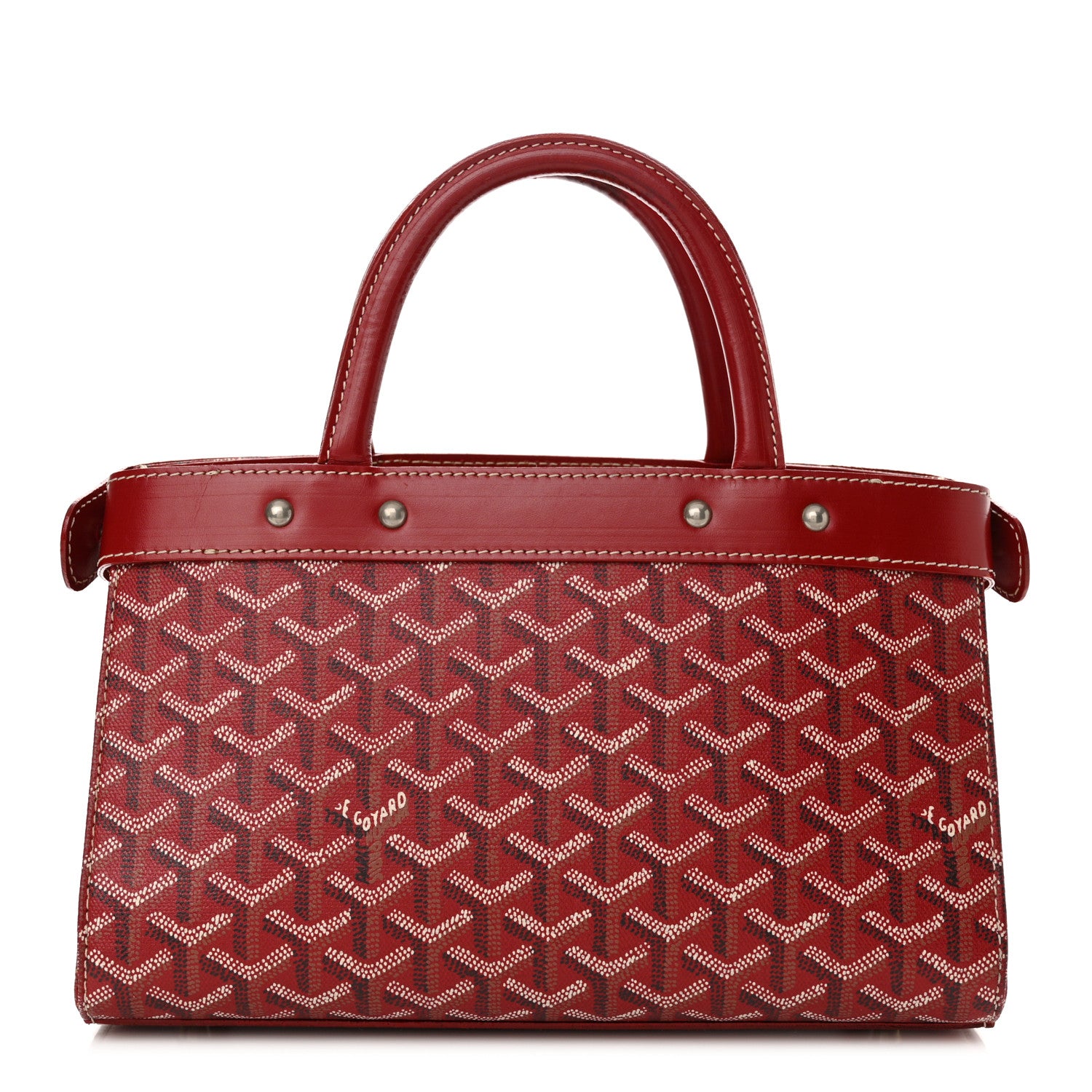 Goyard Goyardine Jersey PM Bag Red 1 of 15