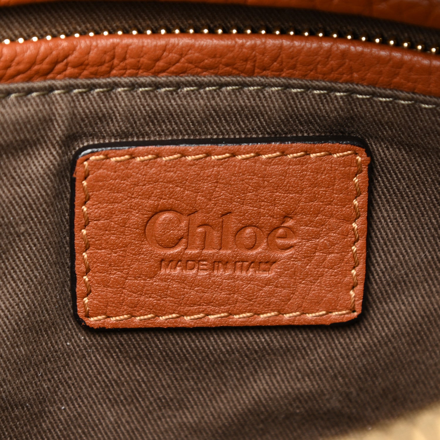 Chloe Calfskin Medium Marcie Satchel Tan 6 of 10