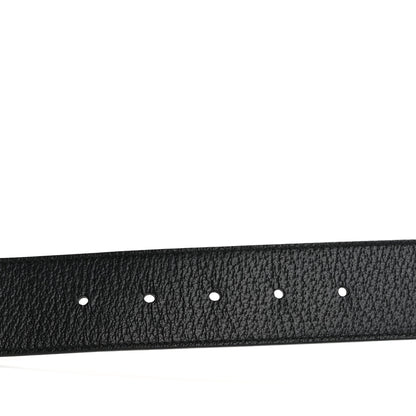 Gucci Textured Calfskin Double G 40mm Belt 75 30 Black 3 of 6