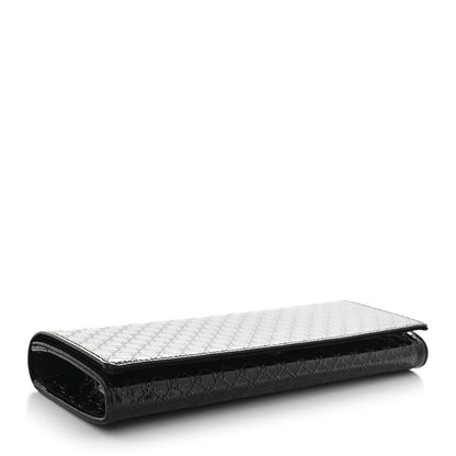 Gucci Patent Microguccissima Small Broadway Clutch Black 4 of 13