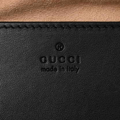 Gucci Calfskin Matelasse Small GG Marmont Chain Shoulder Bag Black 6 of 10
