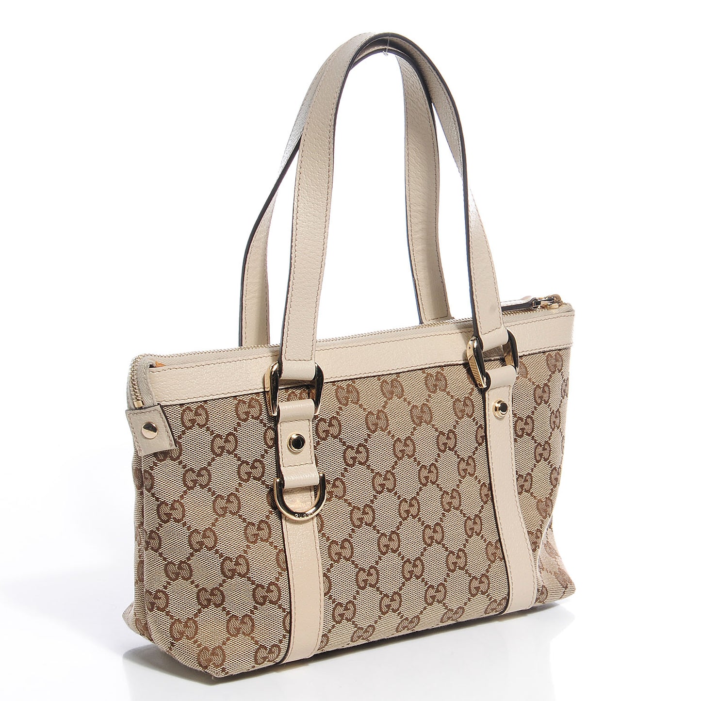 Monogram Small Abbey Tote Off White