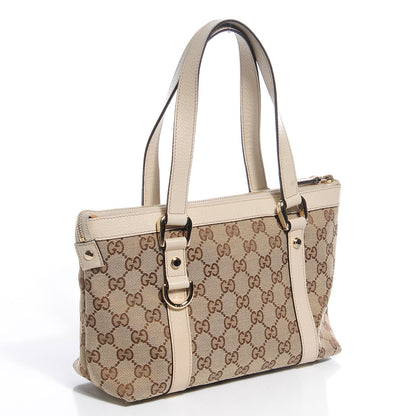 Gucci Monogram Small Abbey Tote Off White 3 of 8