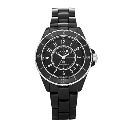 Chanel Stainless Steel Ceramic 38mm J12 Automatic Watch Black 1 of 5