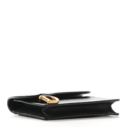 Christian Dior Grained Calfskin Saddle Card Holder Black 4 of 7