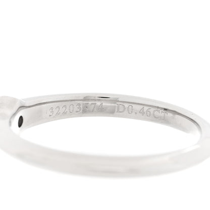 Tiffany Platinum Diamond .46ct Solitaire Engagement Ring 48 4.5 5 of 6
