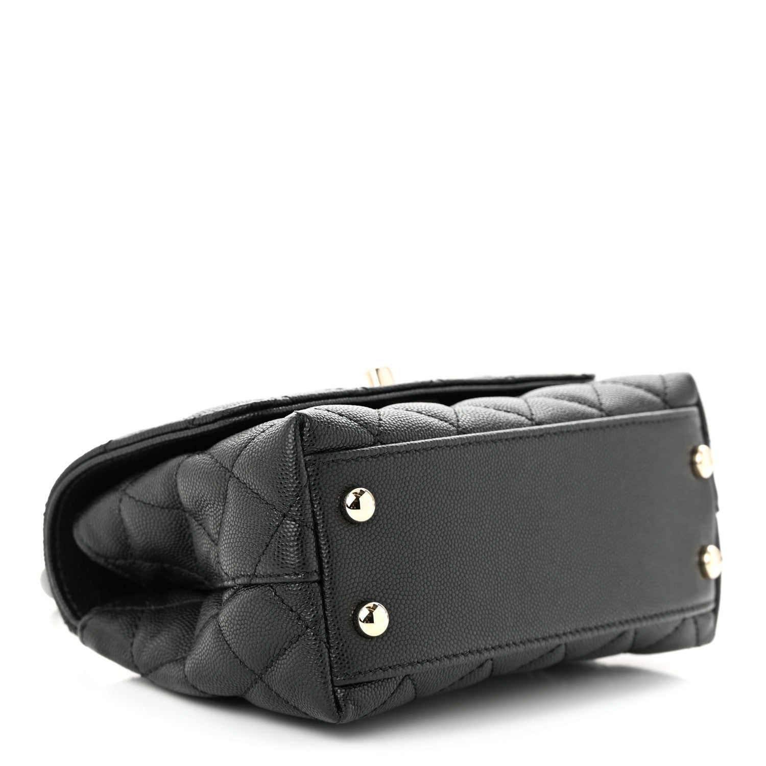 Chanel Caviar Quilted Extra Mini Coco Handle Flap Black 4 of 11