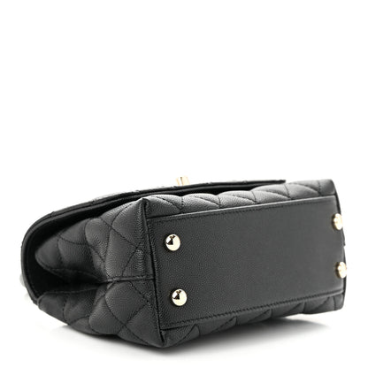 Chanel Caviar Quilted Extra Mini Coco Handle Flap Black 4 of 11