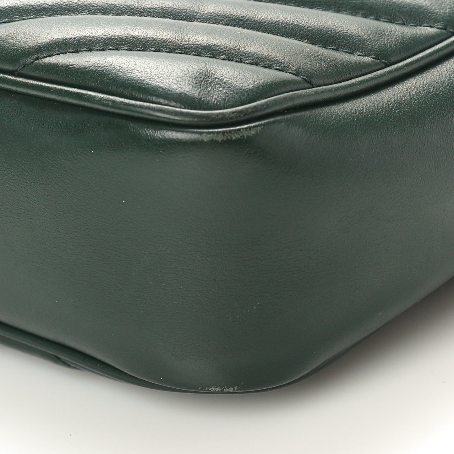 Calfskin Matelasse Monogram Lou Camera Bag Vert Fonce