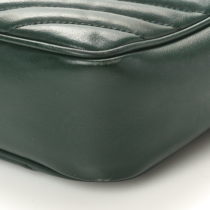 Saint Laurent Calfskin Matelasse Monogram Lou Camera Bag Vert Fonce 10 of 17