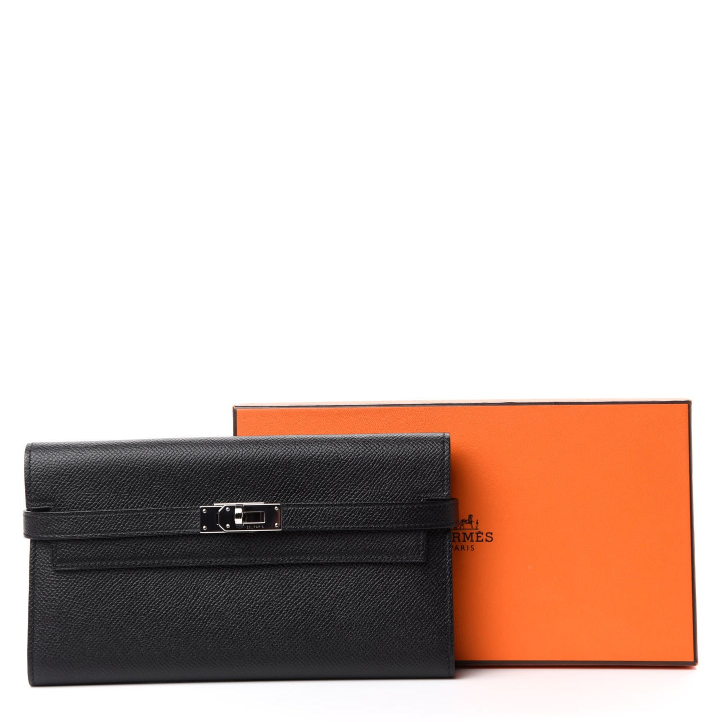 Epsom Kelly Longue Wallet Black