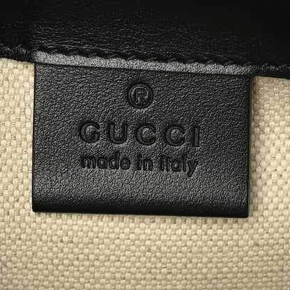 Gucci Calfskin GG Tennis Embossed Messenger Bag Black 6 of 7