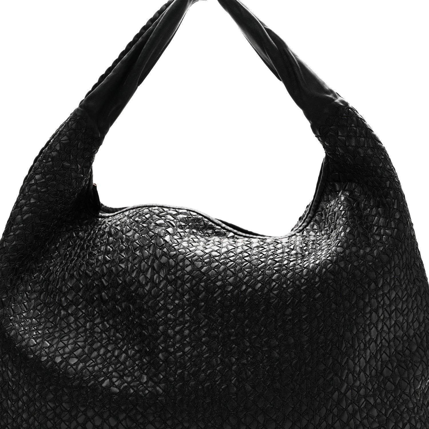 Bottega Veneta Nappa Intrecciato Weave Maxi Veneta Hobo Black 8 of 11
