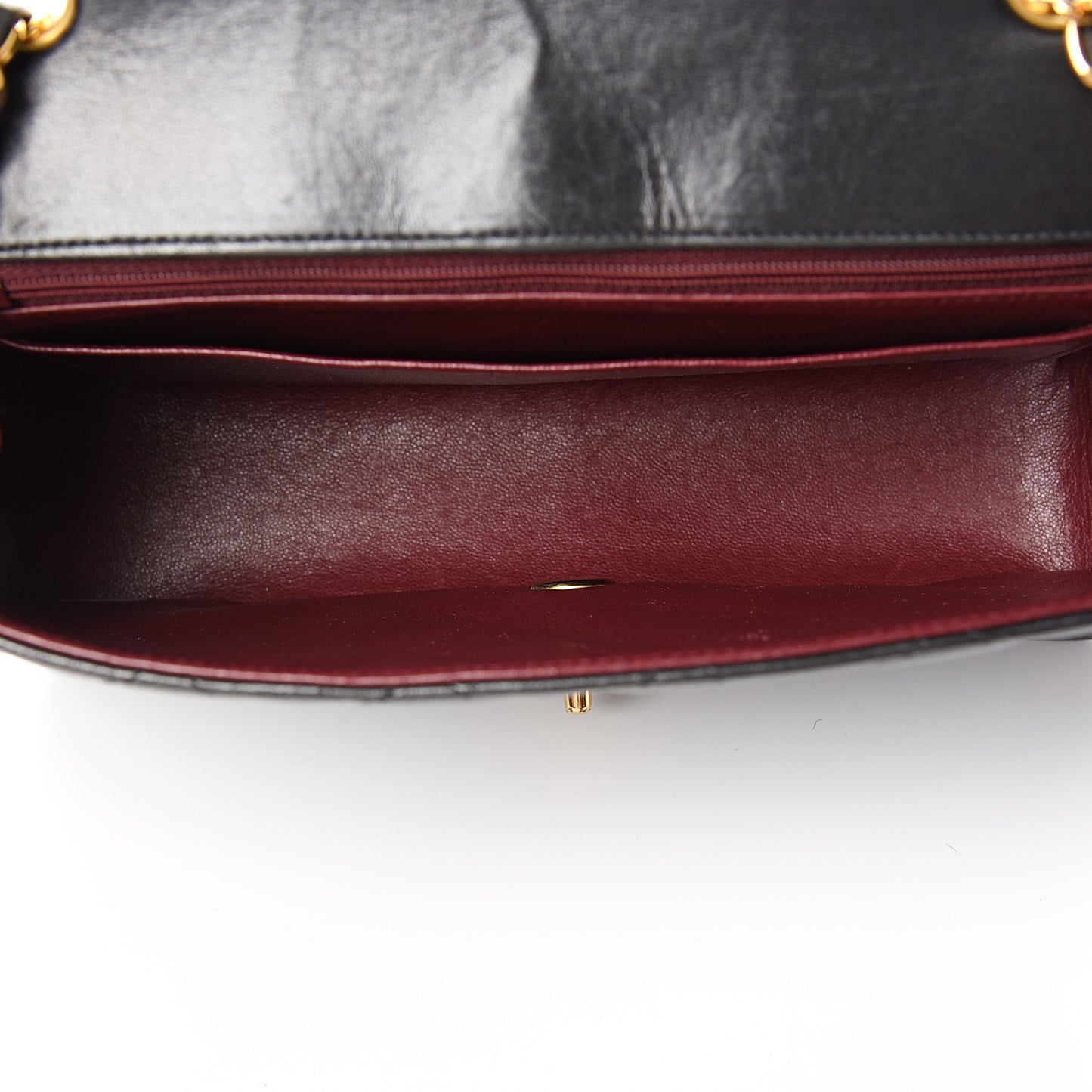 Lambskin Quilted Medium Single Flap Black