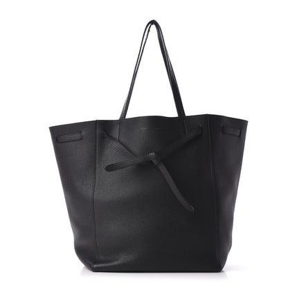 Celine Soft Grained Calfskin Medium Belt Cabas Phantom Black 1 of 9