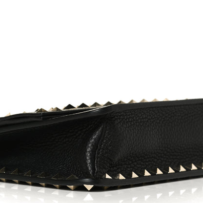 Valentino Garavani Pebbled Calfskin Rockstud Side Slip Crossbody Black 8 of 11