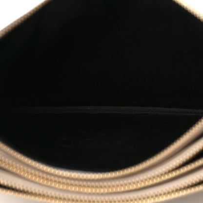 Celine Lambskin Large Trio Crossbody Bag Beige 5 of 10