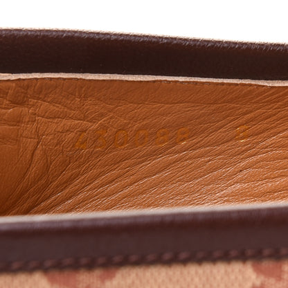 Gucci Canvas GG Monogram Horsebit Mens Jordaan Loafers 8 Beige Ruggine Light Brown 9 of 10