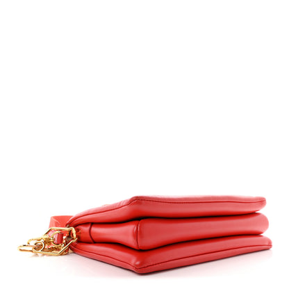 Louis Vuitton Lambskin Embossed Monogram Coussin PM Coquelicot Red 3 of 8