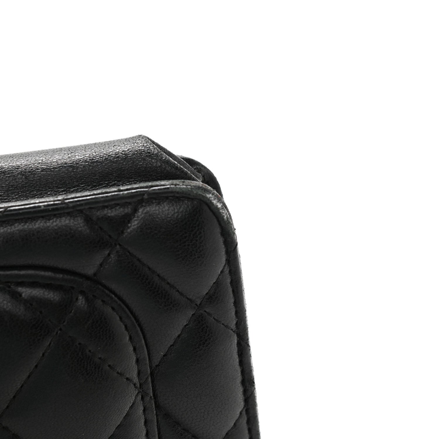 Chanel Lambskin Quilted Wallet On Chain WOC Black 18 of 18