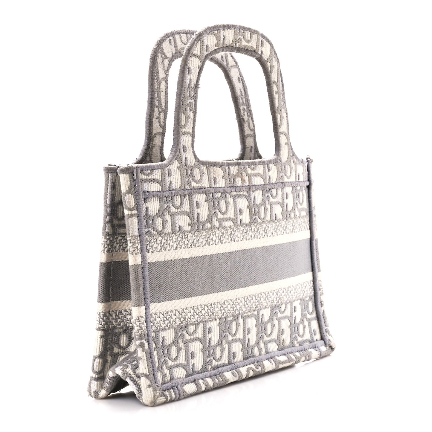 Oblique Mini Book Tote Grey Multicolor
