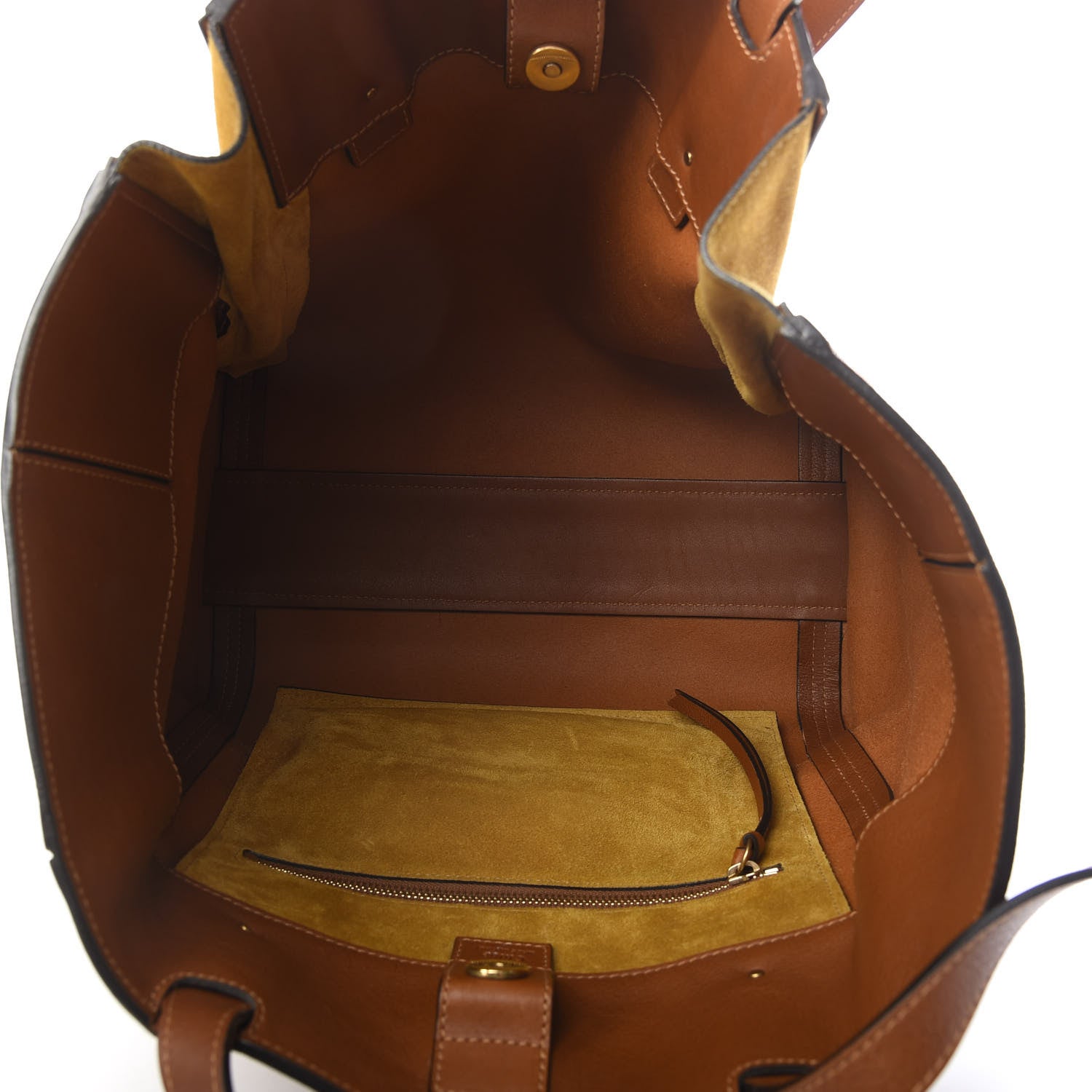 Chloe Smooth Calfskin Medium Milo Shopping Tote Caramel 5 of 12