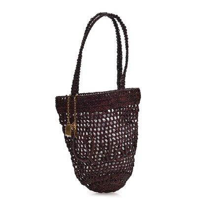 Chloe Raffia Small Summer Banana Tote Kohl Brown 1 of 9