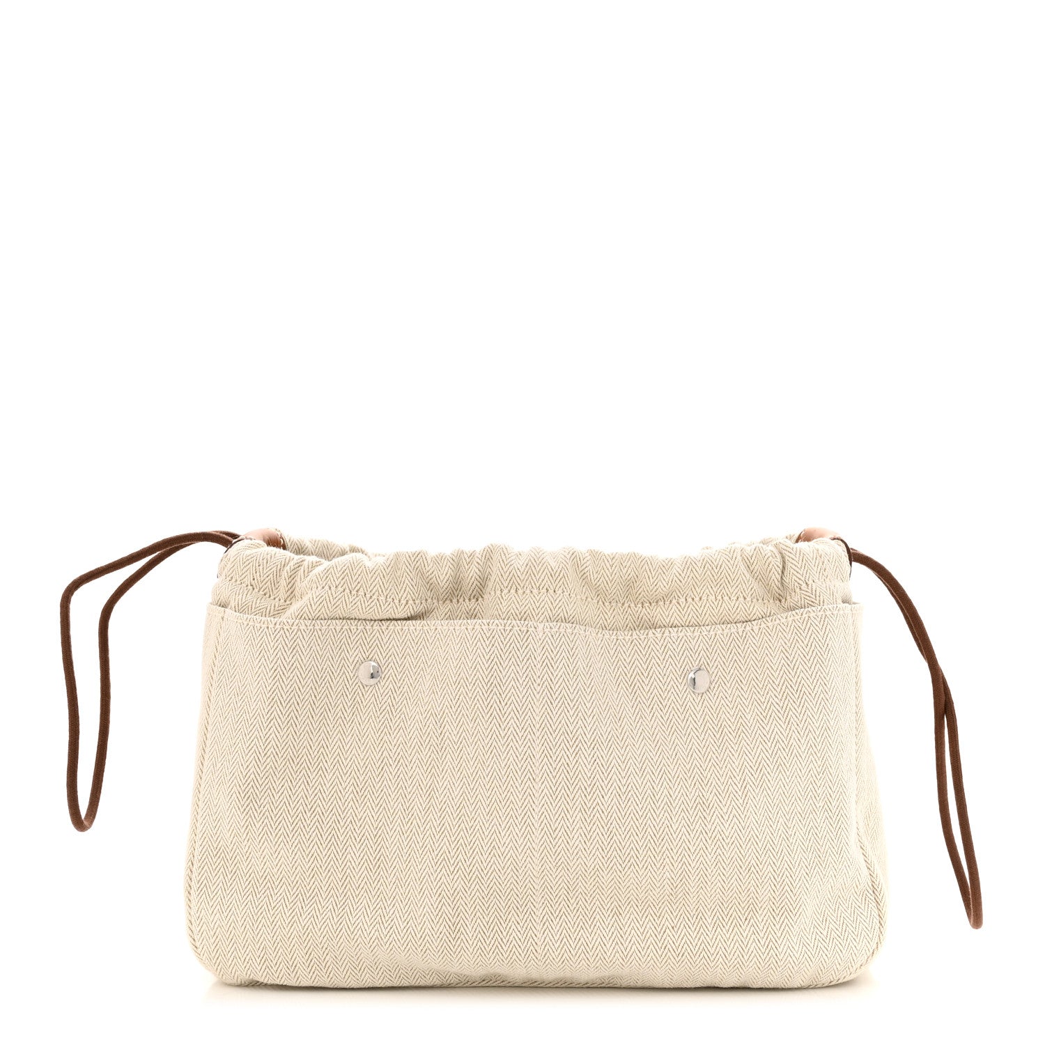 Hermes Canvas Barenia Fourbi 25 MM Pouch Naturel Fauve 1 of 11