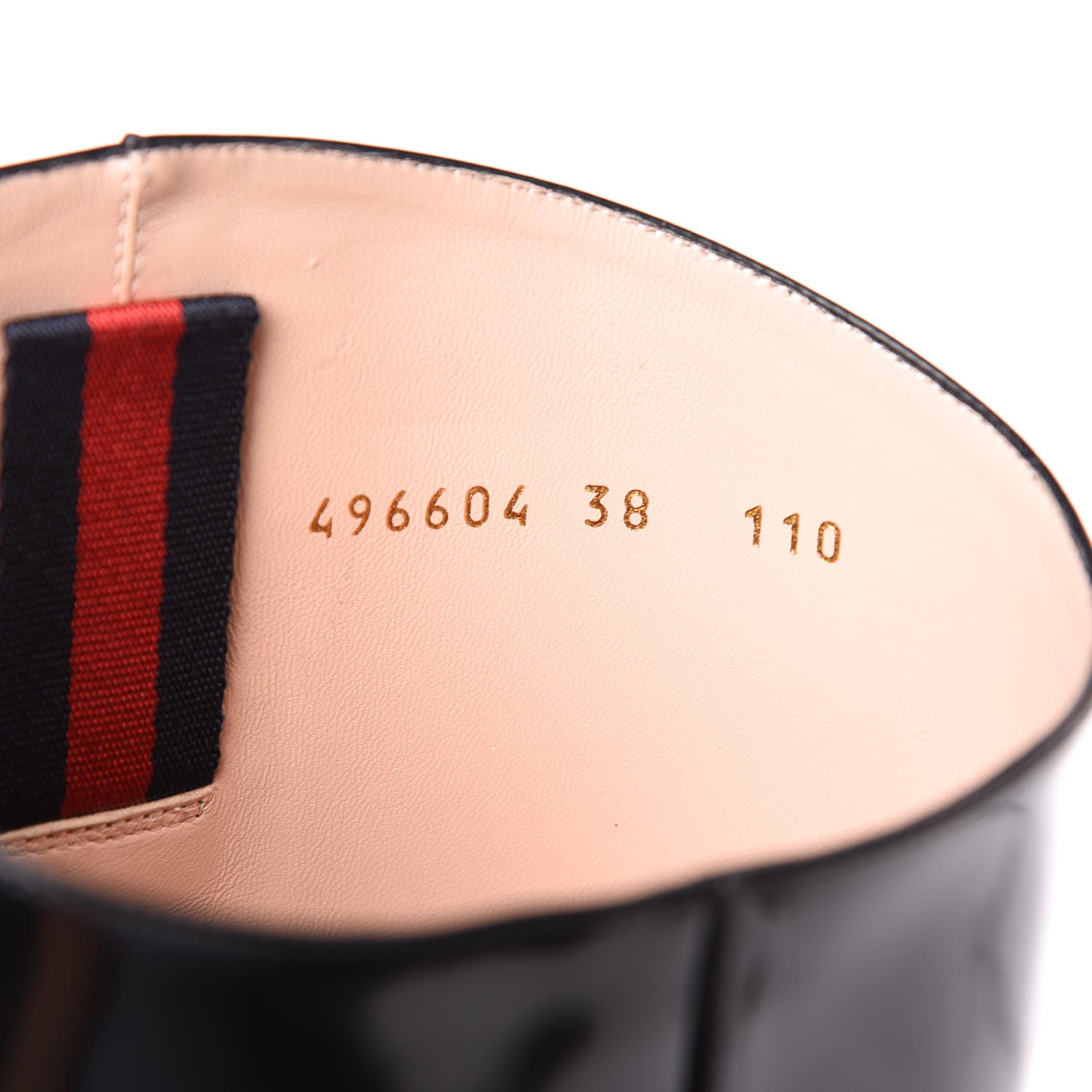 Gucci Polished Calfskin Regent Boots 38 Black 7 of 9