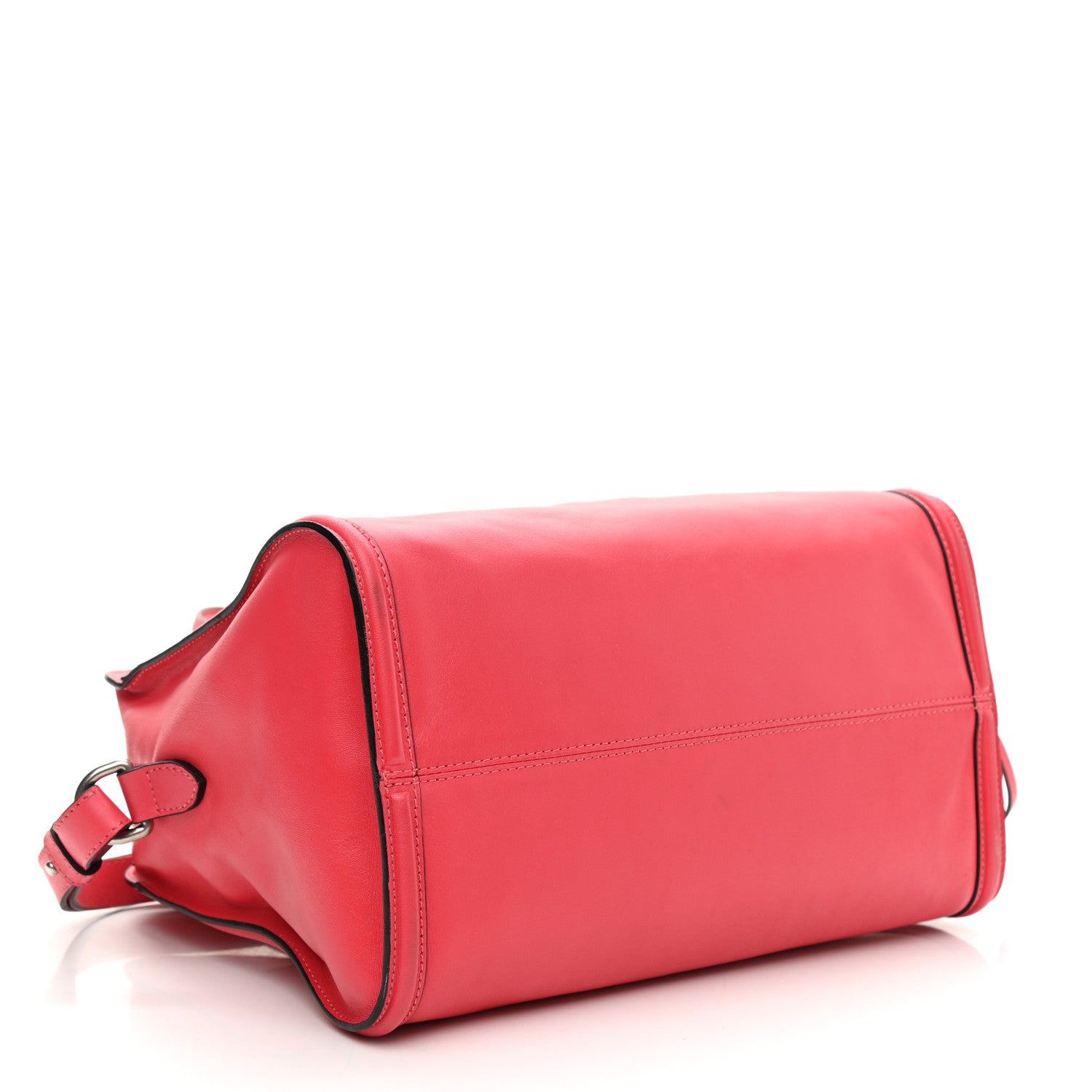 Alexander McQueen Pebbled Calfskin Small Skull Padlock Zip Around Tote Pink 3 of 8