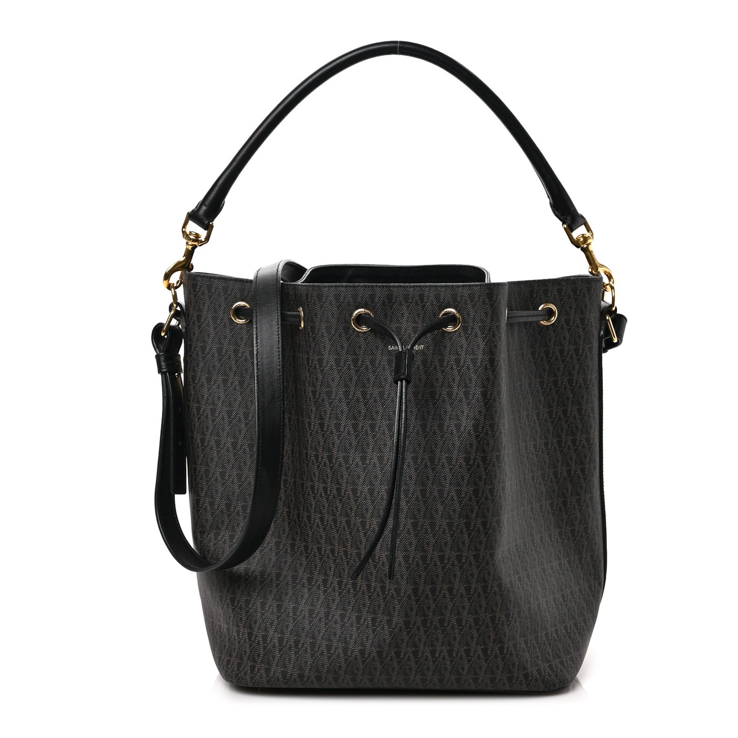 Toile Classic Monogram Emmanuelle Bucket Bag Black
