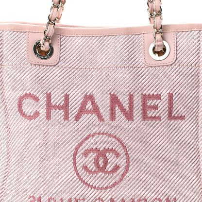 Chanel Mixed Fibers Calfskin Mini Deauville Tote Rose Pink 10 of 10
