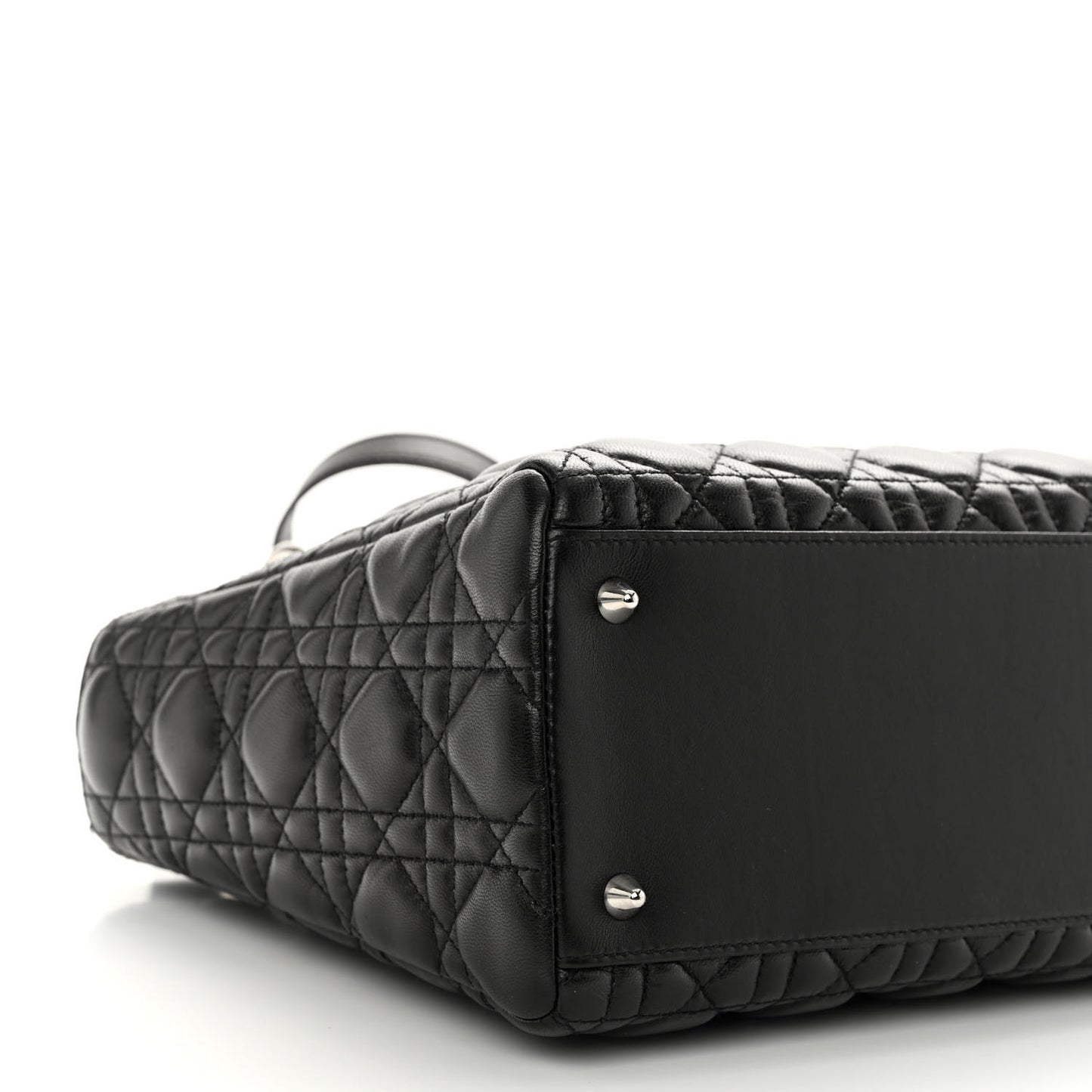 Lambskin Cannage Medium Lady Dior Black