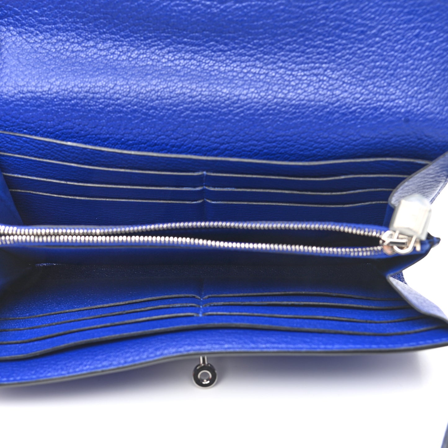 Chevre Mysore Kelly Longue Wallet Bleu Electrique