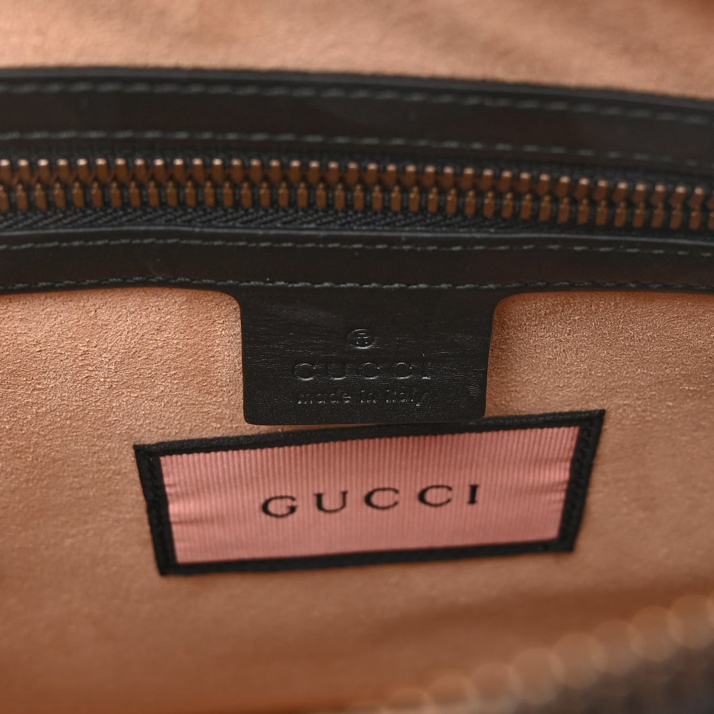 Calfskin GucciGhost Print GG Messenger Bag Black New Acquamarine