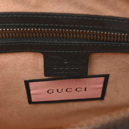 Gucci Calfskin GucciGhost Print GG Messenger Bag Black New Acquamarine 6 of 11