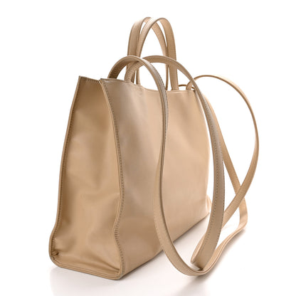 Telfar Vegan Leather Medium Shopping Bag Cream 3 of 11