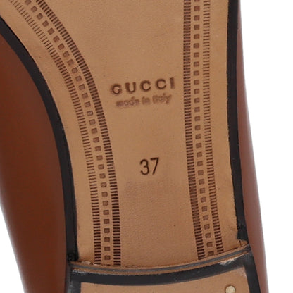 Gucci Calfskin Womens Jordaan Loafers 37 Sweet Chestnut 8 of 11