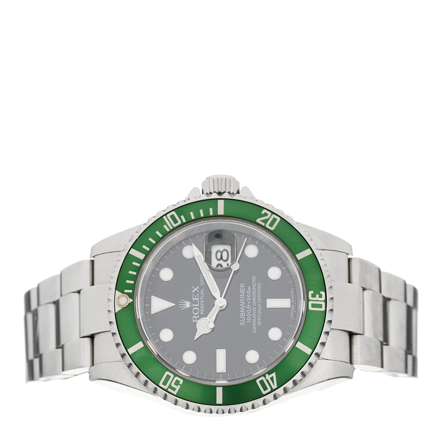 Rolex Stainless Steel 40mm Oyster Perpetual Submariner Date 50th Anniversary Kermit Watch Black 16610LV 2 of 4
