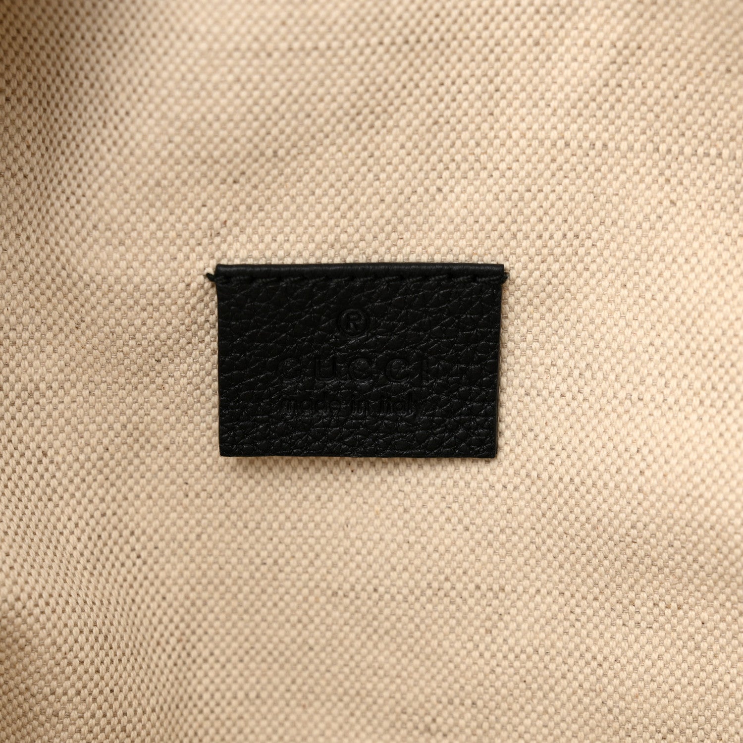 Gucci Grained Calfskin Logo Belt Bag Black 6 of 12
