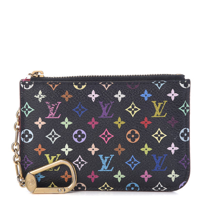 Louis Vuitton Monogram Multicolor Key Pouch Black Grenade 1 of 12