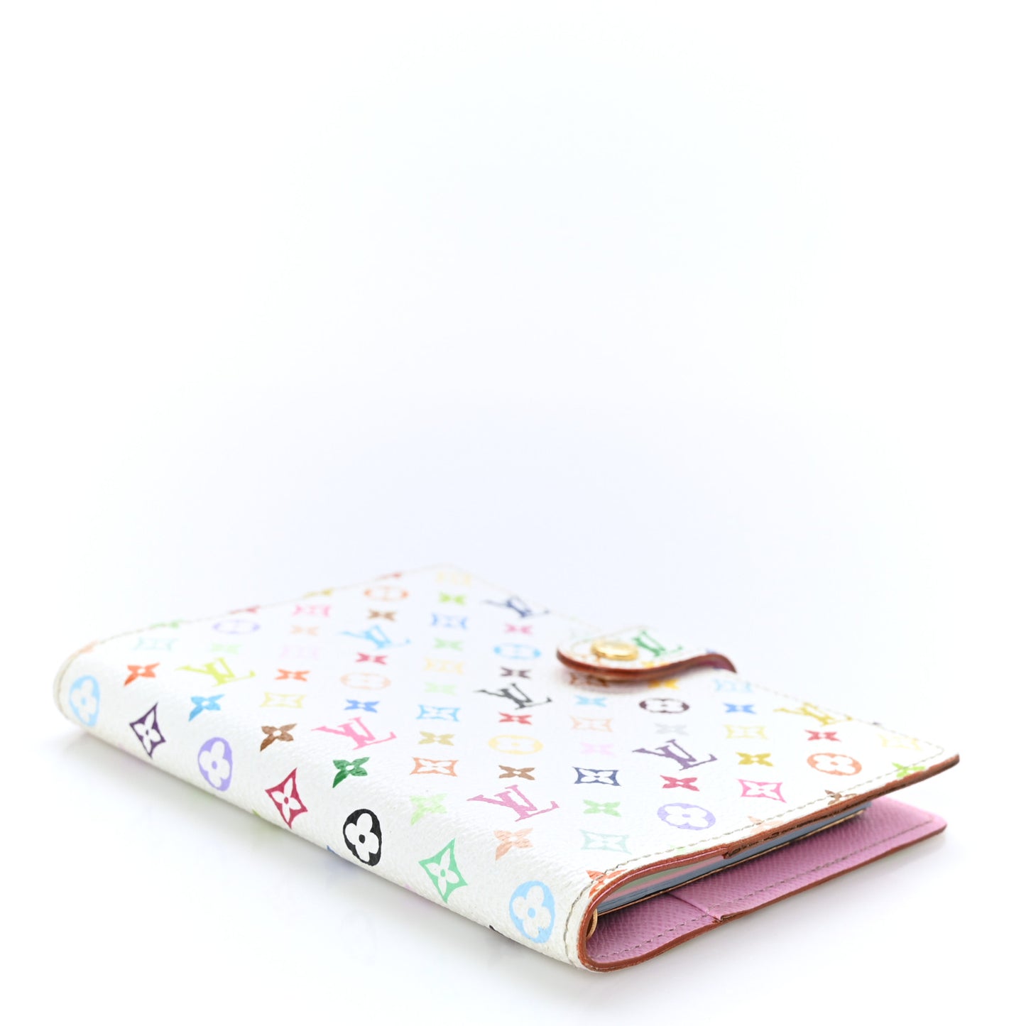 Monogram Multicolor Small Ring Agenda Cover White Litchi