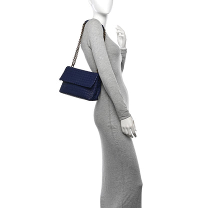 Bottega Veneta Nappa Intrecciato Medium Olimpia Shoulder Bag Atlantic 2 of 13