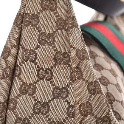 Gucci Monogram Large New Ladies Web Hobo Dark Brown 8 of 8