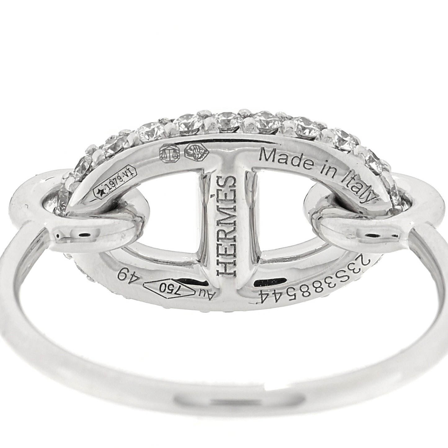 18K White Gold Diamond New Farandole Ring 49 5