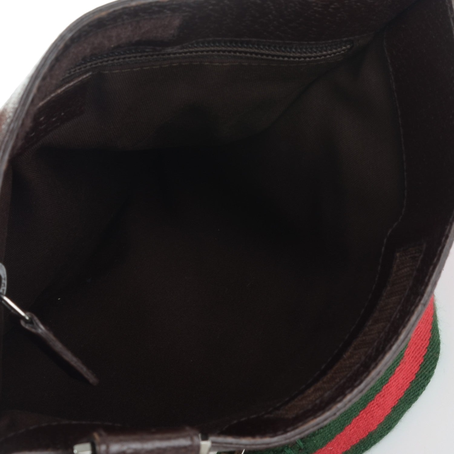 Gucci GG Monogram Web Messenger Crossbody Bag Dark Brown 5 of 7