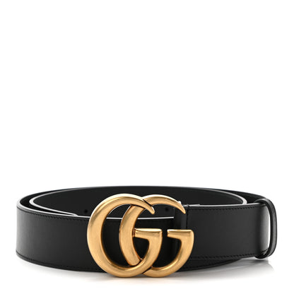 Gucci Calfskin Double G 40mm Belt 90 36 Black 1 of 5