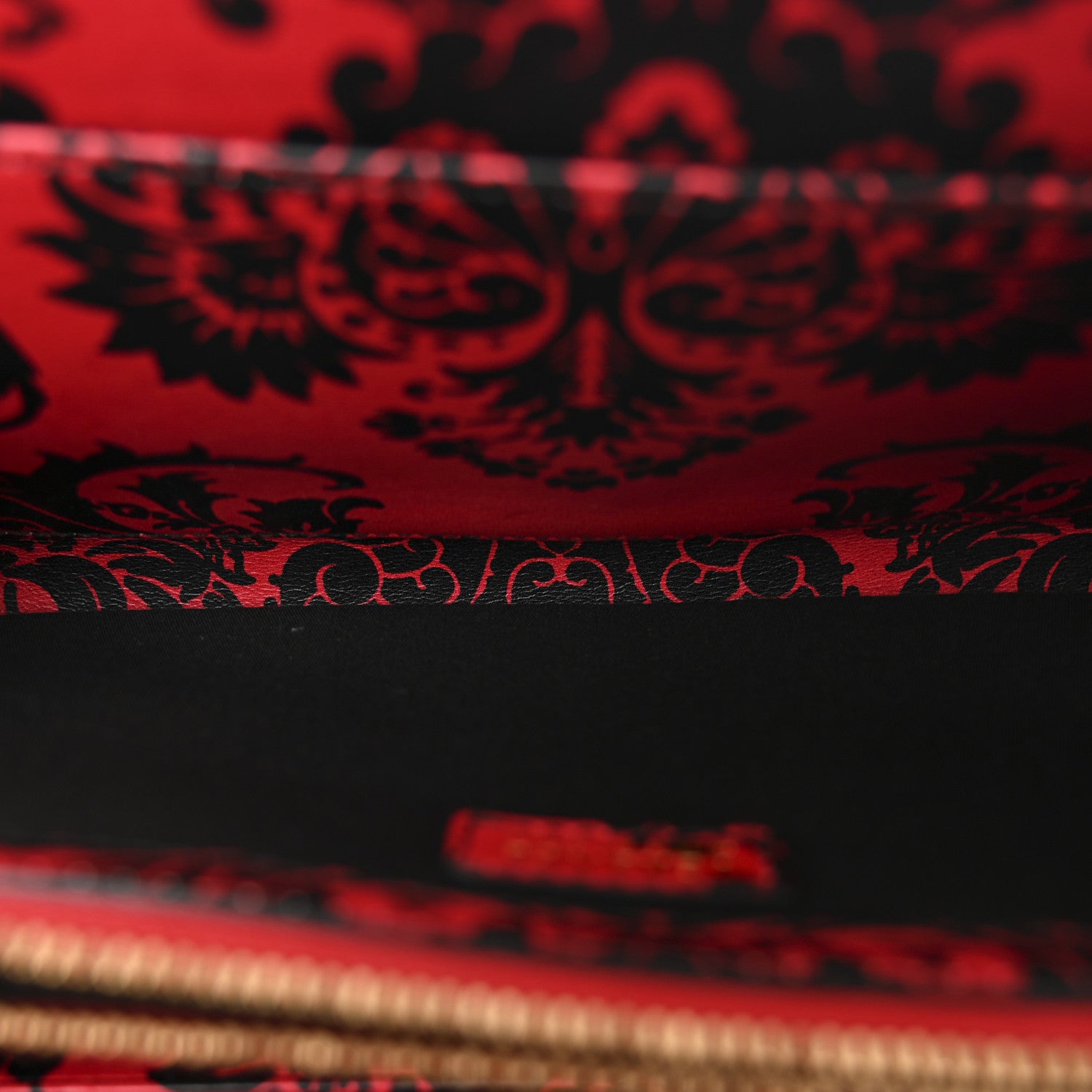 Versace Vitello Virtus V-Mine Wallet on Chain Red 5 of 9