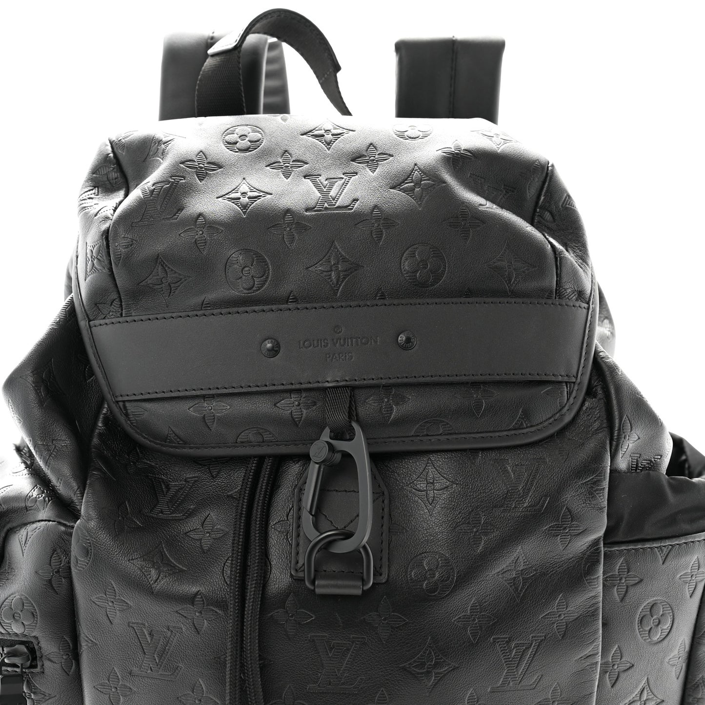 Calfskin Monogram Shadow Discovery Backpack Black