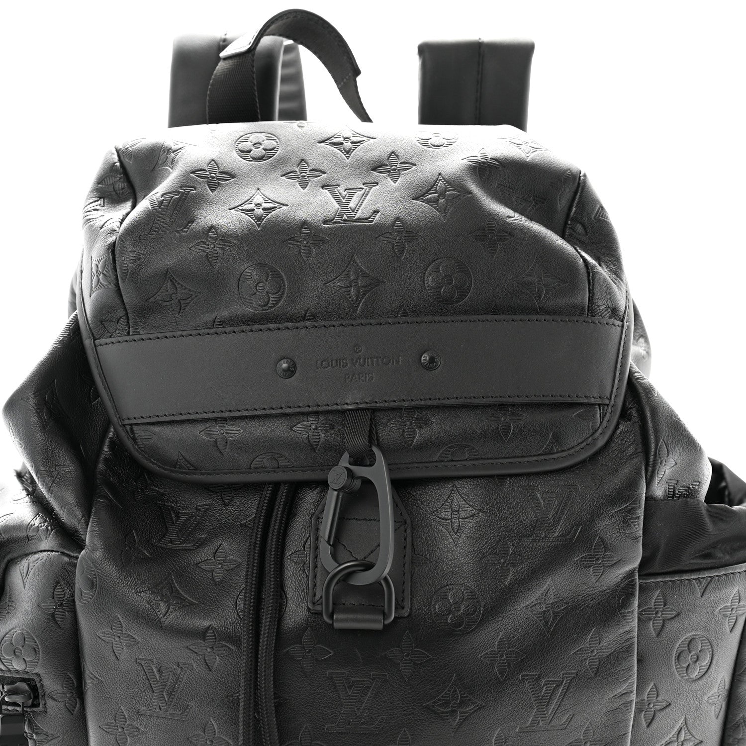 Louis Vuitton Calfskin Monogram Shadow Discovery Backpack Black 7 of 9